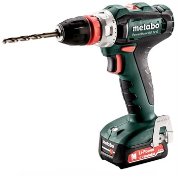 АККУМУЛЯТОРНАЯ ДРЕЛЬ-ШУРУПОВЕРТ METABO POWERMAXX BS 12 Q (2 АКБ 12 В / 2,0 А·ч+ЗУ SC 30) 5386 - фото 12772