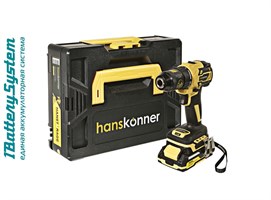 HCD2065BLC Дрель аккумуляторная б/щ Hanskonner 1BatterySystem 5264