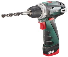 АККУМУЛЯТОРНАЯ ДРЕЛЬ-ШУРУПОВЕРТ METABO POWERMAXX BS (2 АКБ 12 В / 2,0 А·ч+ЗУ LC 12) 5379