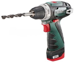 АККУМУЛЯТОРНАЯ ДРЕЛЬ METABO POWERMAXX BS (2 АКБ 12 В / 2,0 А·ч+ЗУ LC 40) 5407