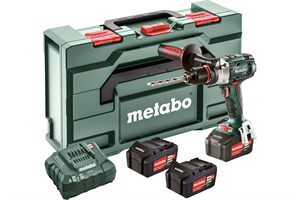 АККУМУЛЯТОРНЫЙ ВИНТОВЕРТ METABO BS 18 LTX IMPULS SET (3 АКБ 18 В/4,0 Ач+ЗУ ASC 30-36 V "AIR COOLED"+Доп. рукоятка+MetaBOX) 5534