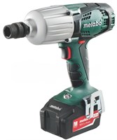 АККУМУЛЯТОРНЫЙ УДАРНЫЙ ГАЙКОВЕРТ METABO SSW 18 LTX 600 (2 АКБ 18 В/5,2 Ач+ЗУ ASC 30-36 V "AIR COOLED"+Пластмассовый кейс) 5603